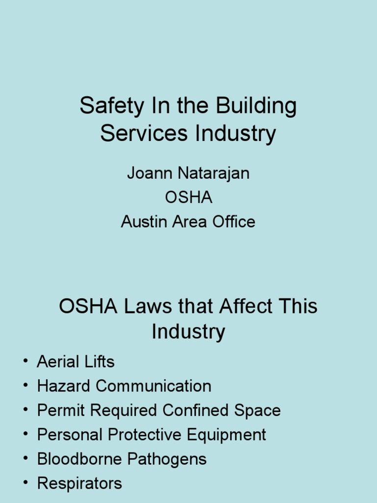 Building Industry Safety Guidelines | PDF | Personal Protective ...