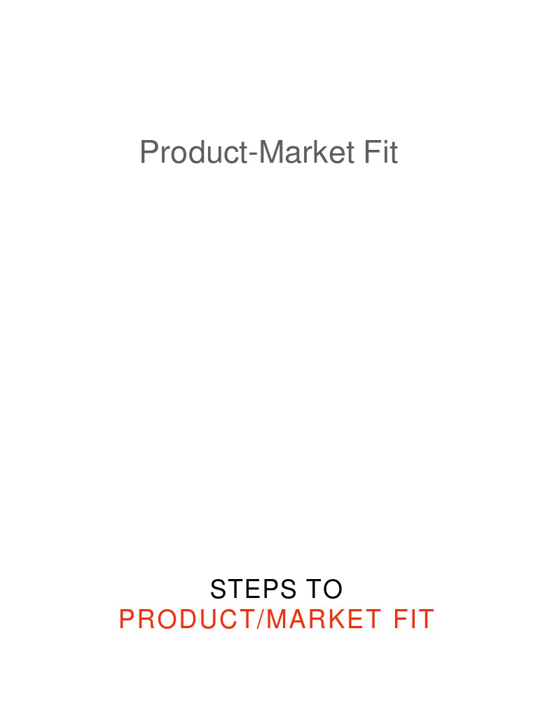 Product Market Fit | PDF