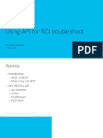 Using API For ACI Tshoot