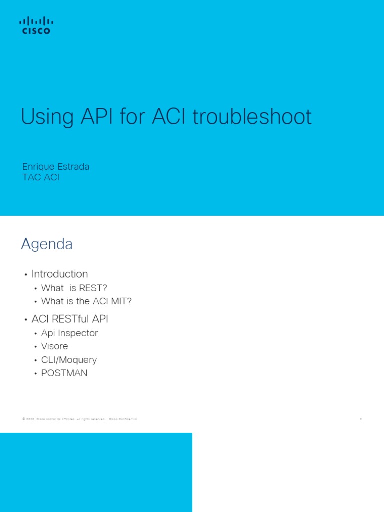 Using API For ACI Tshoot | PDF | Representational State Transfer | Http ...