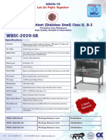 Biosafe Cabinet (Stainless Steel) WBSC-2020-SB