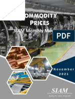 SIAM Commodity Prices - Monthly Monitor Report - November 2021