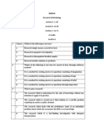 MB0034-Research Methodology - Model Question Paper