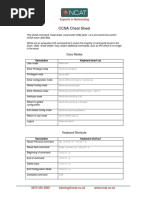 CCNA Cheat Sheet: Experts in Networking