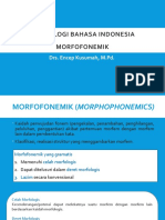 Morfologi Bahasa Indonesia Morfofonemik
