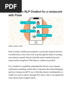 Building an NLP Chatbot for a Restaurant With Flask