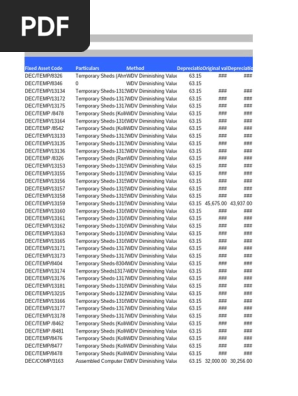 DEC Infrastructure Projects India PVT LtdDepreciation