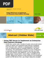 9 CH2M HILL FMEServerEnterpriseDataDeliveryStrategy