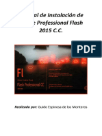Manual de Instalación de Adobe Professional Flash 2015 C.C.: Realizado Por: Guido Espinosa de Los Monteros