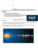 "El Sistema Solar y Movimientos de La Tierra" Instrucciones
