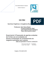 Preparação de agentes oxidantes de Cr(VI) e oxidação de ciclo-hexanol