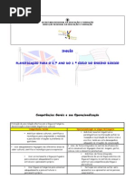1º ano Planificação