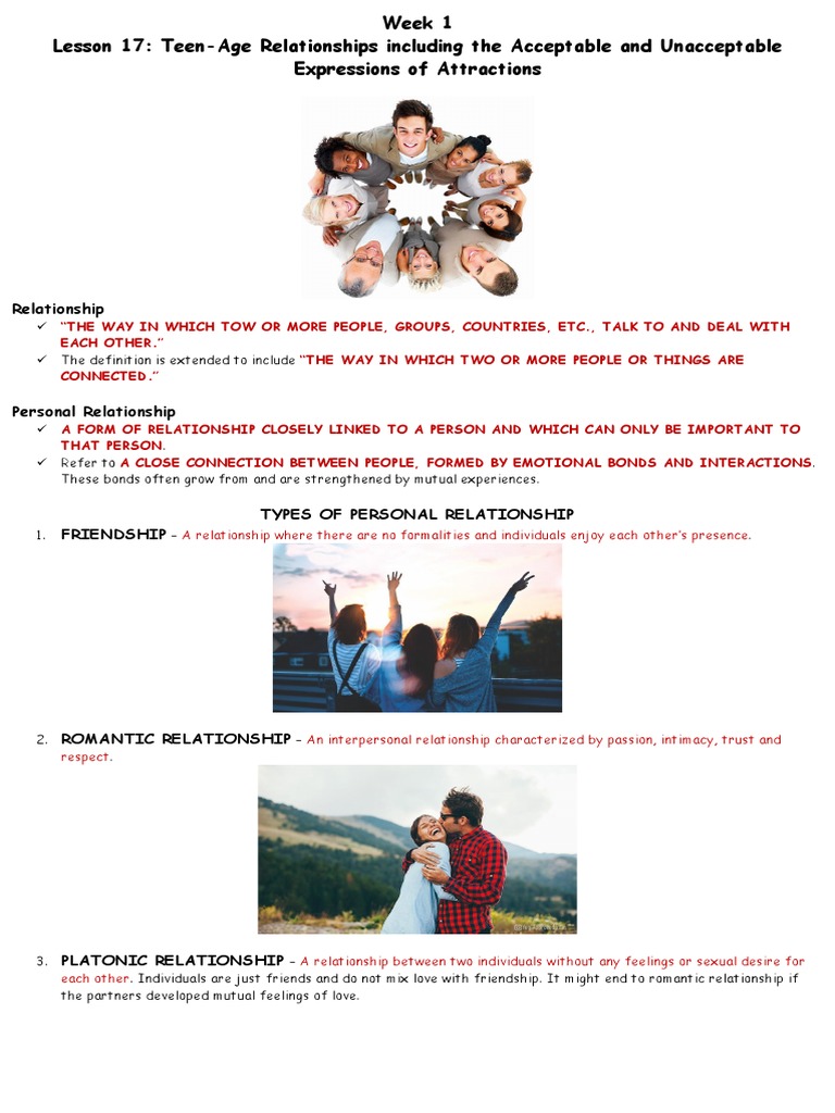 Understanding Teen Relationships and Attraction | PDF | Interpersonal ...