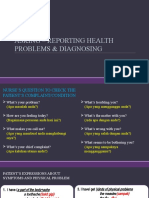 Asking - Reporting Health Problems and Diagnosing.