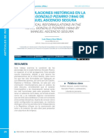 Reformulaciones Históricas en La Novela Gonzalo Pizarro (1844) de Manuel Ascencio Segura