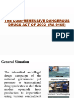 The Comprehensive Dangerous DRUGS ACT OF 2002 (RA 9165)