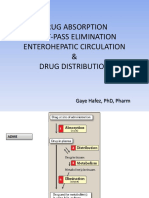 Drug Absorption, Distribution, and First-Pass Elimination