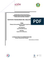 Ensayo de Las Prestaciones Desde El Punto de Vista Legal y Su Importancia