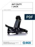 Tj3X Heavy Duty Trolley Jack: Owner'S Manual