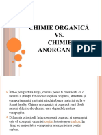 Chimie Organică Vs Anorganică