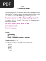 Lecture 5-1 - Introduction To PHP PDF | PDF | Php | File Transfer Protocol