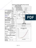 Vertical Axis Wind Turbine Power System Model: DS300: (Option)