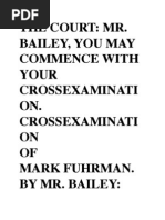 Cross Examination of Fuhrman by Bailey