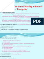 Steps To Be Taken Before Starting A Business Enterprise: 1.conceive A Business Idea 2. Write A Business Plan