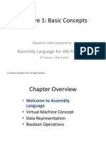 Lecture 1: Basic Concepts: Assembly Language For x86 Processors