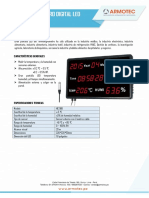 Termohigrómetro Digital LED - HE218B