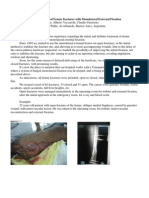 Initial and Definite Treatment of Femur Fractures With Monolateral External Fixation