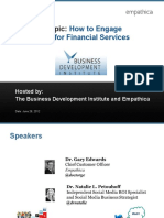 Webinar Topic:: How To Engage Millennials For Financial Services