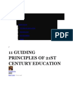 11 Guiding Principles of 21St Century Education: Sign in