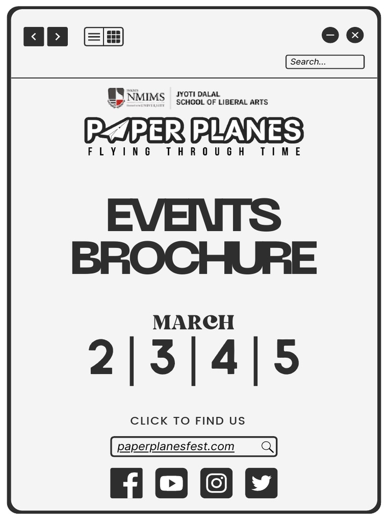 Events Brochure PaperPlanes'22 PDF