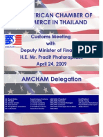 Customs Presentation To H.E. Pradit Apr 24, 09