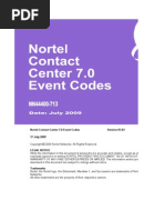 NN44400-713 01.03 FAULT Event Codes