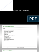 Ms Access and Database Fundamentals