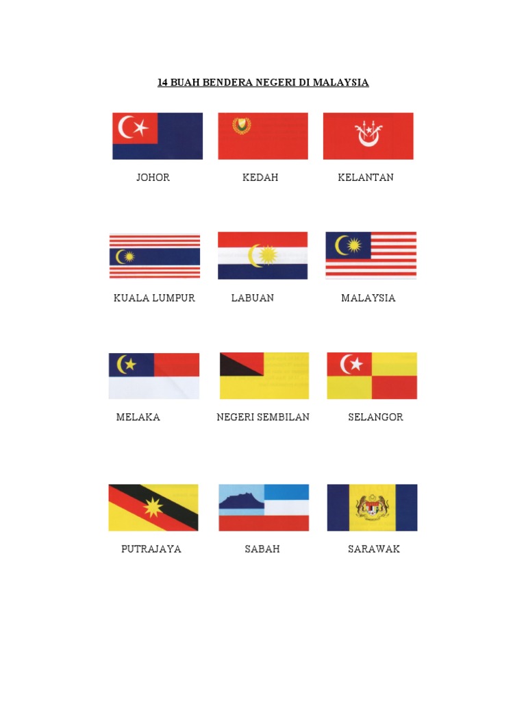14 Buah Bendera Negeri Di Malaysia Pdf