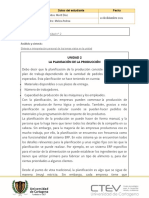 Planificación de la producción: análisis y síntesis de la unidad 2