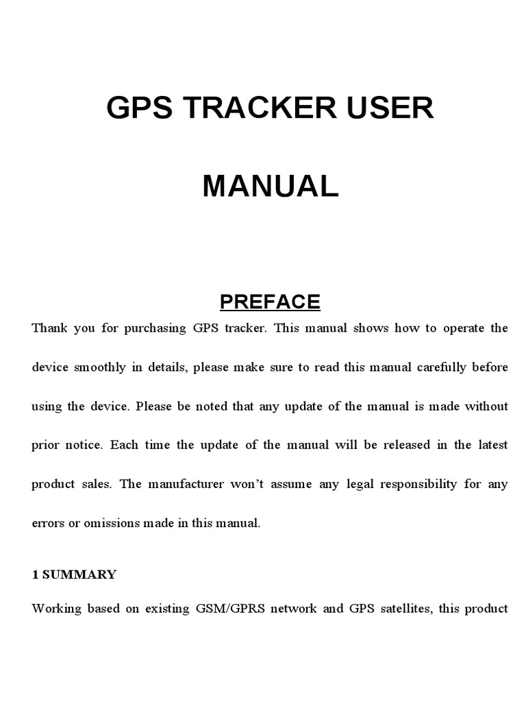 GT06 GPS Tracker User Manual | PDF | Global Positioning System | Mobile ...
