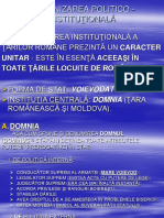 Organizarea Interna A Țărilor Române in Secolele XIV XVII
