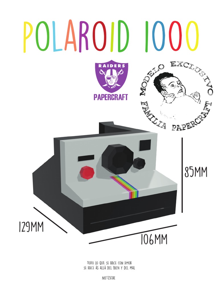 Polaroid Papercraft DIY On Behance