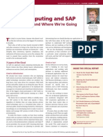 Cloud Computing and Sap: Where We Are and Where We'Re Going