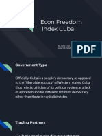 Javier Cruz - 36 Econ Freedom Index Power Point Presentation