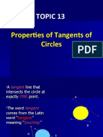 Topic 13-Symmetric Properties of Tangents