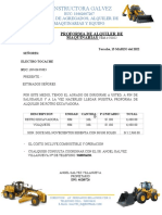 Proforma ALQUILER DE RETROEXCAVADORA