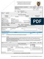 Autorización de Servicios de Salud Ministerio de La Protección Social