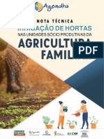 1. Irrigação de Hortas nas Unidades Socioprodutivas das Agricultura Familiar