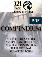 Compendium 2021 One Page Dungeon Contest