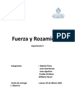 Informe Experiencia n3 - Fuerza y Rozamiento